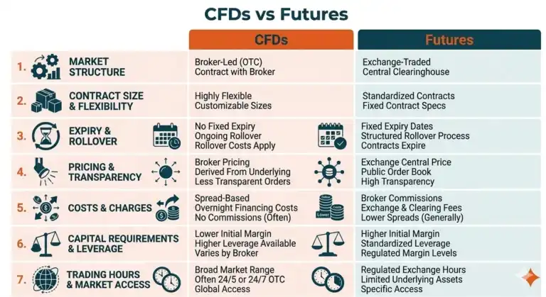 CFDs vs futures