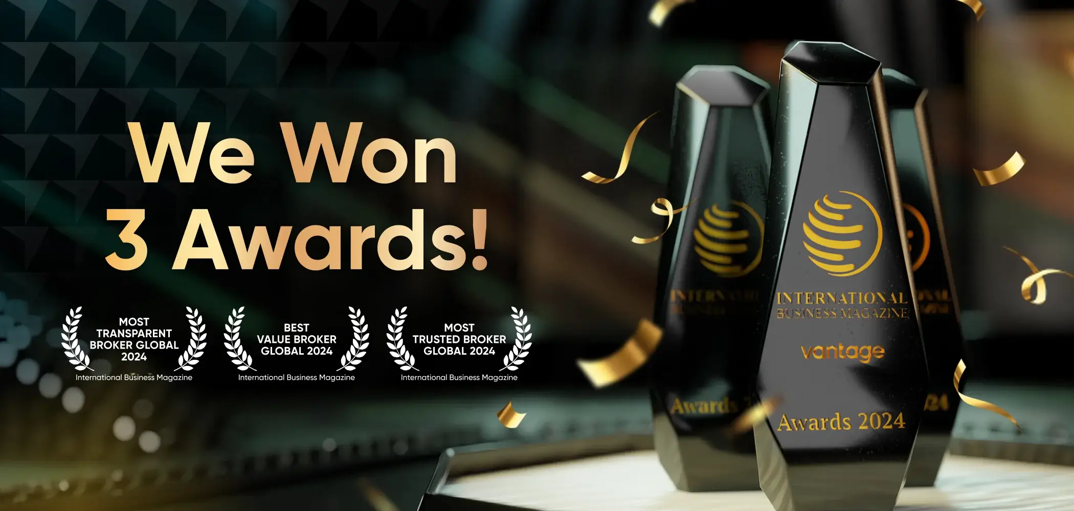 Vantage Markets Receives Triple Honours at the International Business Magazine Awards 2024