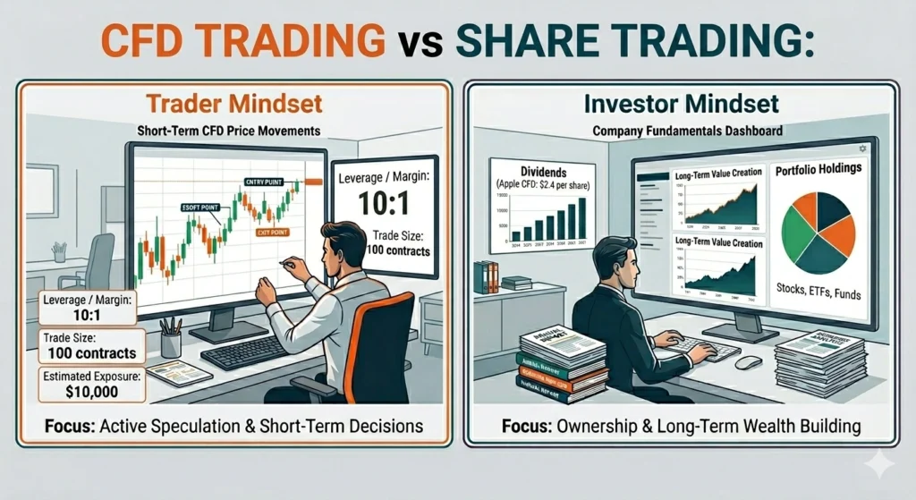 CFD Trading vs Share Trading