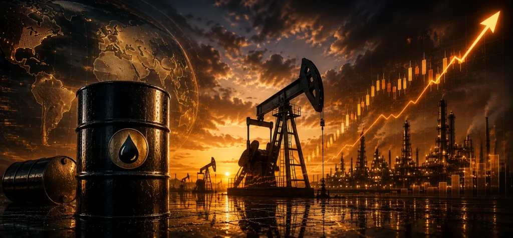 crude oil supply increasing