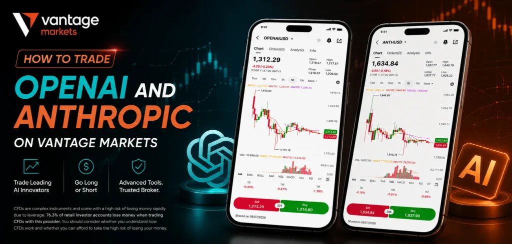 How to trade OPENAIUSD and ANTHUSD on Vantage Markets: step by step
